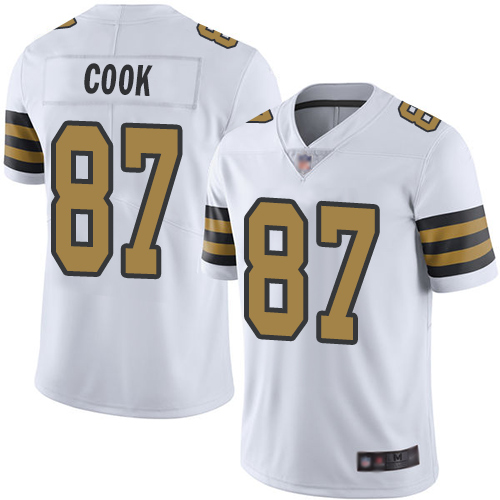 Men New Orleans Saints Limited White Jared Cook Jersey NFL Football #87 Rush Vapor Untouchable Jersey
